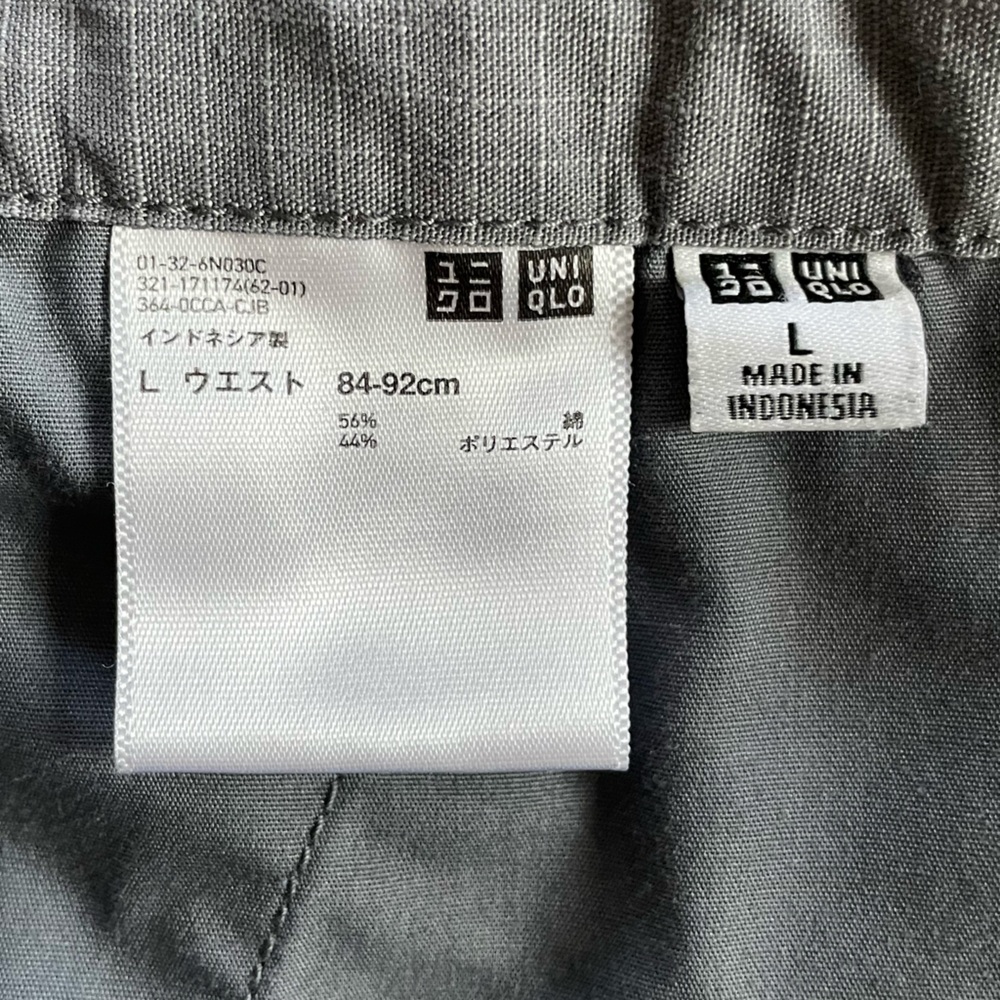 Uniqlo Gray Utility Hiking Shorts Size L Elastic Waist Tech Outdoor Gorpcore - Picture 2 of 9